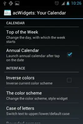 acWidgets Your Calendar android App screenshot 2